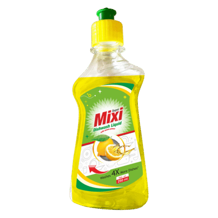Super Mixi Dishwash Liquid – 250ml | Tough on Grease | Gentle on Hands | Sparkling Utensils